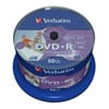 50 pcs Verbatim Cake box Blank 4.7GB DVD+R, 16x, Full Face Printable Discs