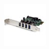 StarTech.com 4 Port PCI Express USB3.0 Card, 900mA USB Power Per Port, SATA Power Connector, PCIe 2.0