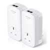 tp-link 2 Port Gigabit Passthrough Mains Powerline Starter Kit, Up to 2000Mbps, AV Passthrough, 2x2 MIMO Technology
