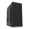 CiT Jetstream PC Gaming Computer Chassis, mITX/mATX/ATX, 1x USB 3.0/2.0, with 500w PSU, Black/Silver Stripe
