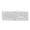 CHERRY KC 1000 Wired Keyboard, Laser Etched Keycaps, Pale Grey, USB