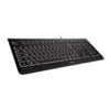 CHERRY KC 1000 Wired Keyboard, Laser Etched Keycaps, Black, USB