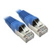 0.25m Scan CAT6a RJ45 Patch Cable, Blue, Moulded, LSZH, 26 AWG, Snagless, Foil Twisted Pair, Supports 10Gbits/s