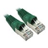 0.25m Scan CAT6a RJ45 Patch Cable, Green, Moulded, LSZH, 26 AWG, Snagless, Foil Twisted Pair, Supports 10Gbits/s