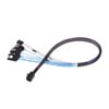 60cm Silverstone 12Gb MiniSAS HD SFF-8643 to SATA 7pin+Sideband cable