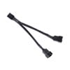 100mm Silverstone CPF01 PWM Fan Splitter Cable, Braided One-to-two PWM fan splitter