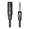 1m Roland XLR (Male) - TRS, Multi-strand,  Black Series