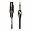 1m Roland XLR (f)- 6.3mm TRS Jack  , Multi-Strand, Black Series