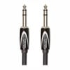 1m Roland  6.3mm TRS-6.3mm TRS, Balanced, Multi-strand,Black Series