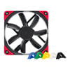 120mm Noctua NF-S12A PWM chromax.black.swap, 7 Blade, High Airflow Fan, 300-1500rpm, SSO2, Swappable Pads, 4-pin