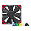 120mm Noctua NF-F12 PWM chromax.black.swap, 7 Blade, Static Pressure Fan, 300-1500rpm, SSO2, Swappable Pads, 4-pin