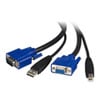 6Ft StarTech.com SVUSB2N1_6 2in1 USB KVM Cable, USB Male/VGA Male to USB Female/VGA Female