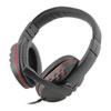 Xclio JD-032 Gaming Headset with Microphone Over Ear with In-Line Volume Control 3.5mm Plugs Red Black