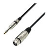 3m Adam Hall Audio Cable Female XLR to Male Stereo Jack