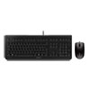 Cherry Black USB Office Keyboard & Mouse Bundle, KC1000 Keyboard with UK Layout + MC1000 Optical Mouse
