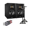 ADAM Audio - T5V (Pair) + Adam Hall Floor Stands + Leads Bundle
