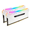 16GB (2x8GB) Corsair DDR4 Vengeance RGB PRO White, PC4-21300 (2666), Non-ECC Unbuff, CAS 16-18-18-35, RGB LED, 1.2V