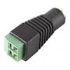 Scan Female 12V DC Adapter, 5.5mm x 2.1mm Female Power Plug to Balun Connector  CCTV