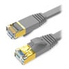 1M Xclio Grey Flat CAT7 SSTP Shielded 10Gbps Ethernet Network RJ45 Cable