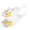 2M Xclio White Flat CAT7 SSTP Shielded 10Gbps Ethernet Network RJ45 Cable