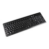 Xclio Wireless Keyboard Silent 2.4GHz Slim with Nano USB Black