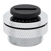 Corsair Hydro X Series XF Fill Port Adapter, Chrome, Brass, Dual-Ended G1/4" BSPP, with G1/4” Stopper Plug
