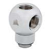 Corsair Hydro X Series XF Rotary Y-Splitter, Chrome, Brass, G1/4" BSPP, Easily Add Y Splits toCustomWaterCoolingLoop