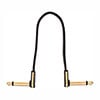EBS PG18 Premium Gold Patch Cable, Die Cast Welded Zinc Contact Housing, Gold Plated Connectors and Housing - 18cm