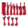 Corsair Premium Individually Sleeved PSU Cables Pro Kit, Type4 Gen4, Red, Mesh Paracord, In-Line Capacitors
