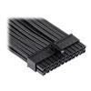 Corsair Premium Individually Sleeved ATX 24-Pin Cable, Type4 Gen4, Black, Mesh Paracord, In-Line Capacitors