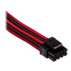 Corsair Premium Individually Sleeved 6+2pin PCIe (Single Connector) Cables, Type4 Gen4, Red & Black, In-Line Capacitors