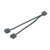 Akasa 120mm Splitter Cable for ARGB LEDs, 1 Female to 2 Male Connectors, Aura/Mystic Light/Polychrome Compatible