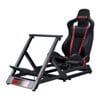 Next Level Racing GT Track Simulator Cockpit, Adjustable, 4-Point Racing Harness, Pre-Drilled Wheel/Pedal Holes