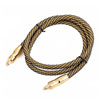 5M Xclio Pro Braided Digital SPDIF Optical Cable Toslink Cable, Male to Male, 24K Gold Connectors