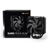 be quiet! Dark Rock Slim Compact Single Tower CPU Cooler, 4 Heatpipes, 120mm Silent Wings 3 PWM Fan, Al/Cu, Intel/AMD