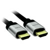 3M Xclio HDMI 2.1 (Male) to HDMI (Male), Braided Performance Cable, 8K @ 60Hz, Aluminium Hood, Gold Plated, Silver/Black
