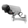 Xclio DummyCam Solar Powered CCTV Surveillance Camera with IR Flashing LED Silver