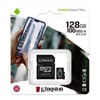 128GB Kingston Canvas Select MicroSDHC Memory Card, Class 10, 100MB/s Read, Inc Adapter