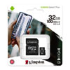 32GB Kingston Canvas Select MicroSDHC Memory Card, Class 10, 100MB/s Read,  Inc Adapter