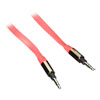 0.9M Griffin Premium 3.5mm to 3.5mm TRS Stereo Aux Audio/Headphone Cable, Flat, Tangle Free, Red