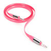 0.9M Griffin Fluoro Fire 3.5mm to 3.5mm Stereo Aux Audio/Headphone Cable, Pink, Flat, Tangle Free