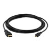 3M Griffin Premium Micro HDMI Type-D (Male) to HDMI Type-A (Male), 4K, 3D, Black