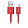 1.5M Griffin GP-042-RED Premium Micro USB to USB A Braided USB3.0 Charge and Sync Cable RED