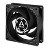 80mm Arctic P8 Silent, 5 Blade, Static Pressure Fan, 1600rpm, 15.6CFM, Fluid Dynamic Bearing, Black/Black, 3-Pin