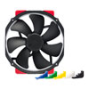 140mm Noctua NF-A15 HS-PWM, chromax.black.swap, 7 Blade, SSO2 Bearing, 300-1500RPM, 82.5CFM Airflow, 24.6dB, 4-pin PWM