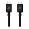 1.8M ZAGG iFrogz UniqueSync PREMIUM Durable Braided Cable, USB C to C, Charge & Sync, Black