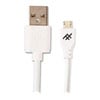 1.8M ZAGG iFrogz UniqueSync USB2.0 USB A to Micro USB Fast 2.1A Charge & Sync Cable White