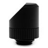 EK-Torque Angled 45° G1/4" Revolvable Adapter Fitting, Black, Male/Female, Nickel-Plated Brass