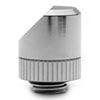 EK-Torque Angled 45° G1/4" Revolvable Adapter Fitting, Nickel, Male/Female, Nickel-Plated Brass