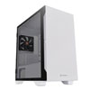 Thermaltake S100 TG Snow, Tempered Glass Micro Chassis, 120mm Fan, USB 3.0, USB 2.0, mATX/mITX